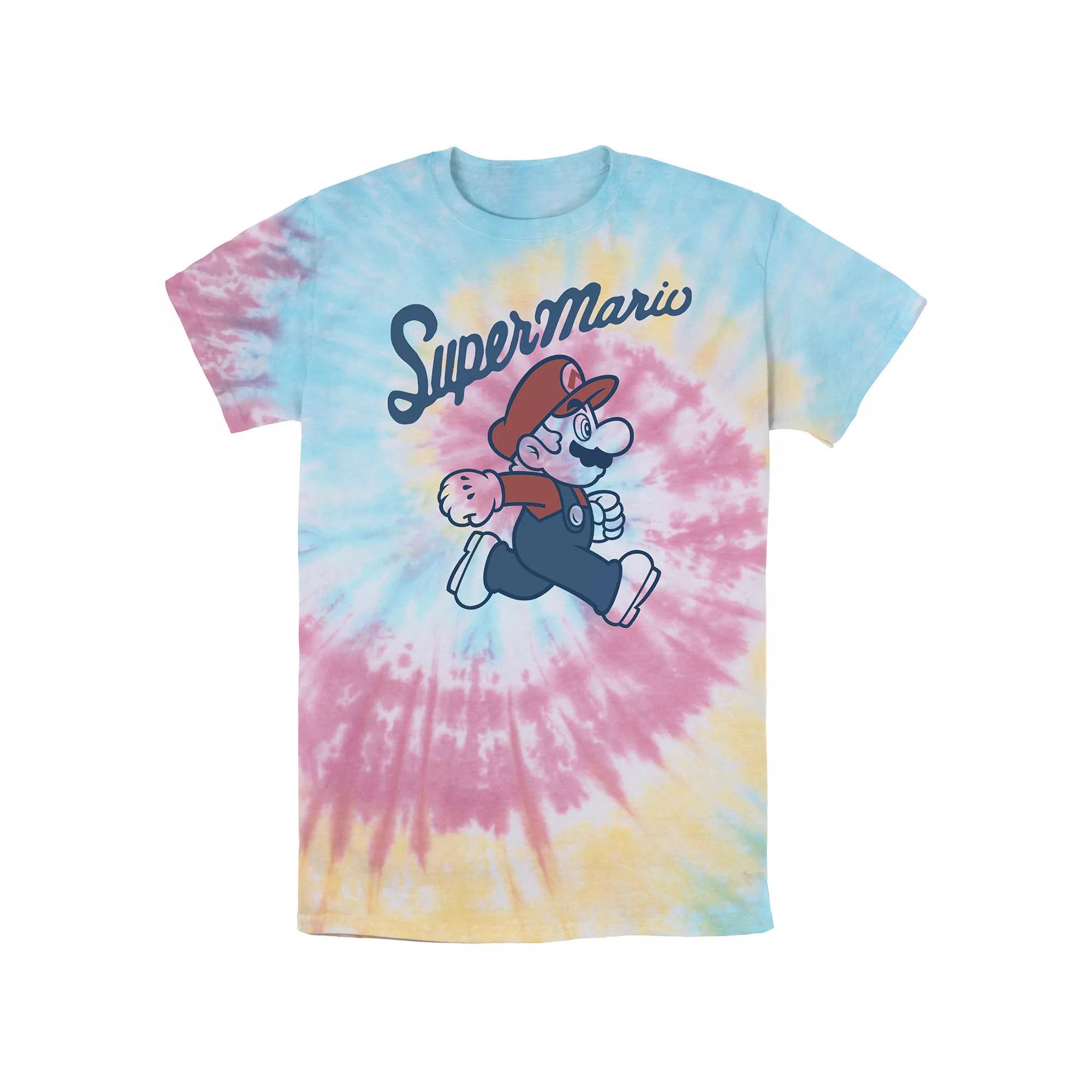 Men's Nintendo Super Mario Tee, Size: Large, White Blue Product Image