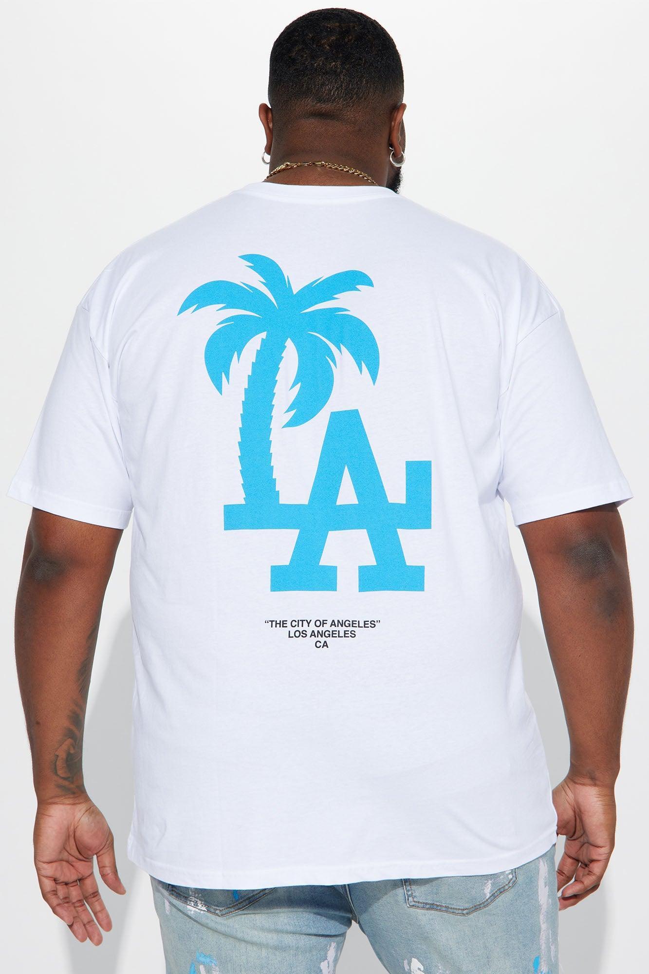 LA Palm Tree Short Sleeve Tee - White Product Image