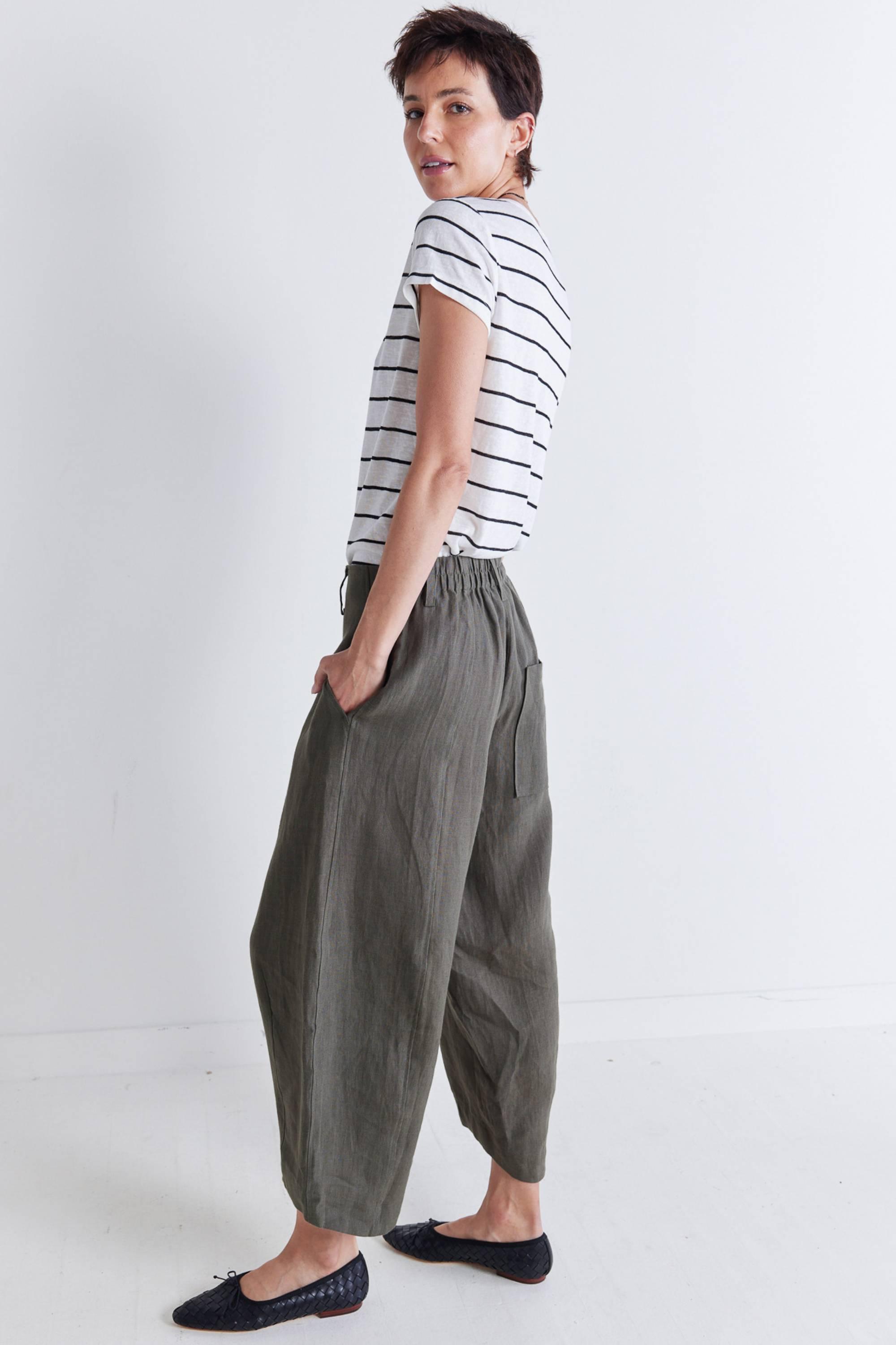 Carefree Wide Leg Linen Pants Product Image