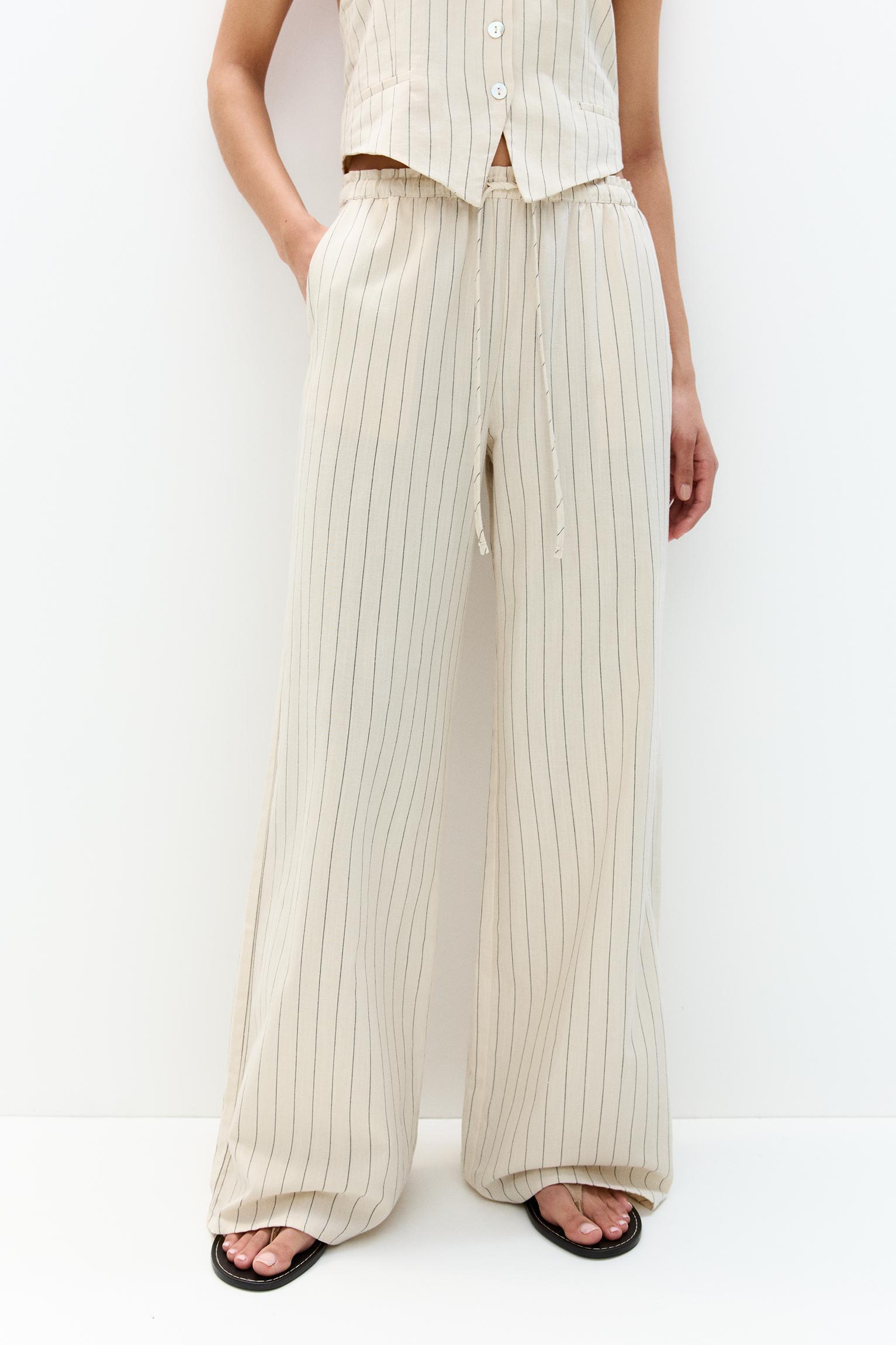 Striped rustic pants Product Image