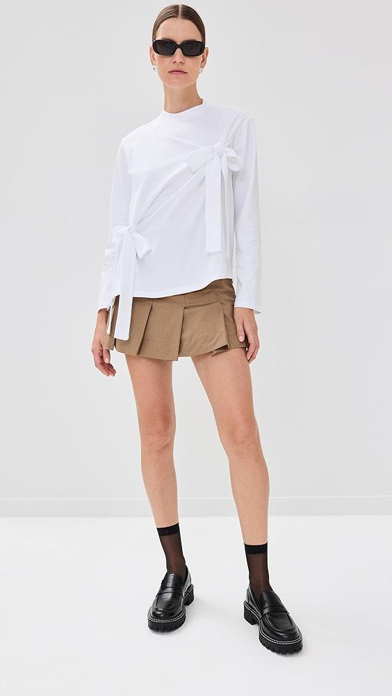 GANNI Drapey Melange Mini Skirt | Shopbop Product Image