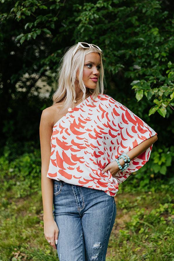 Curacao Cutie Shift Top In Scarlet Product Image