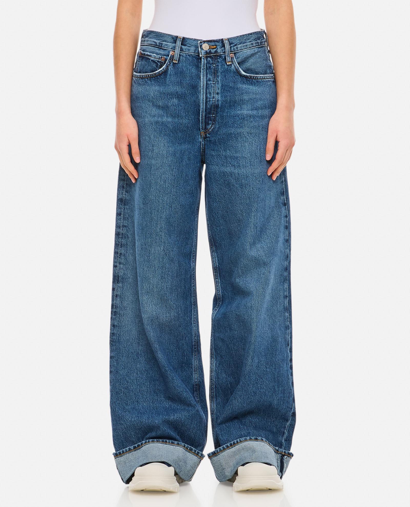 AGOLDE Fran High Waist Wide Leg Jeans In Control Product Image