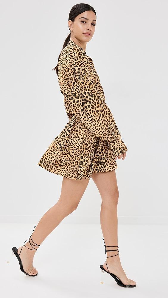 Norma Kamali Super Oversized Flared Mini Dress | Shopbop Product Image