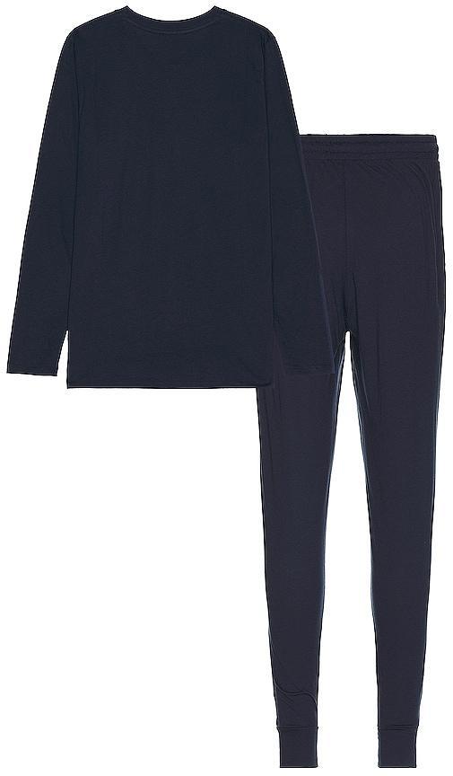 Cosabella Henley Pj Set in Blue. Product Image