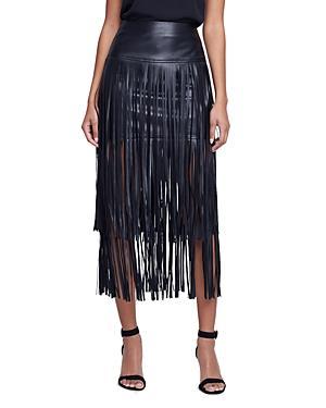 LAgence Karolina Tiered Fringe Midi Skirt Product Image