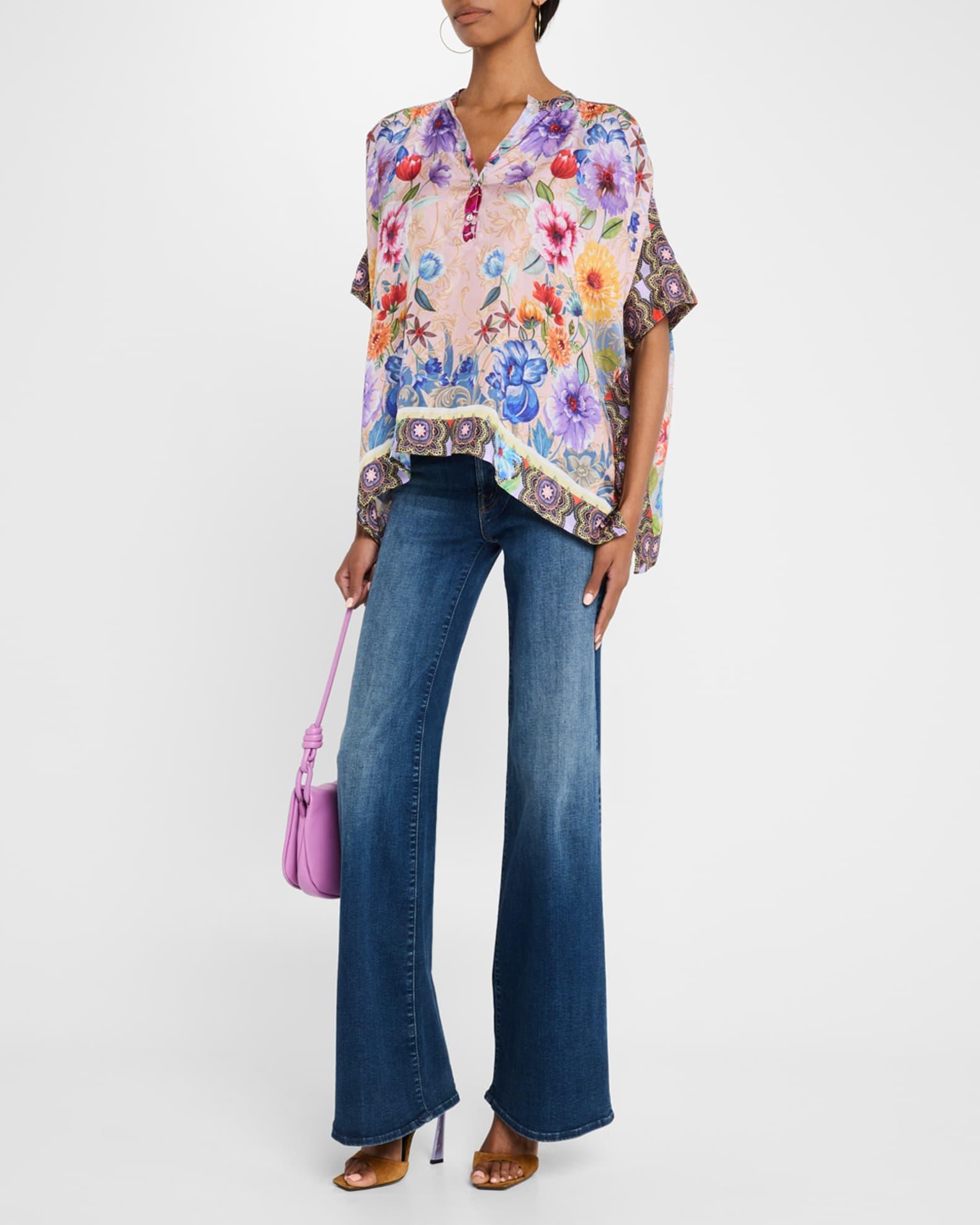 Louella Floral-Print Silk Blouse Product Image