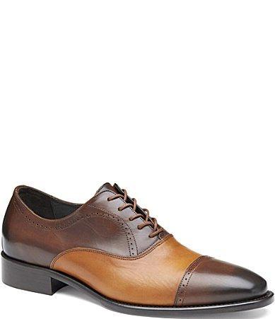 Johnston  Murphy Collection Mens Ellsworth Cap Toe Lace Up Oxfords Product Image