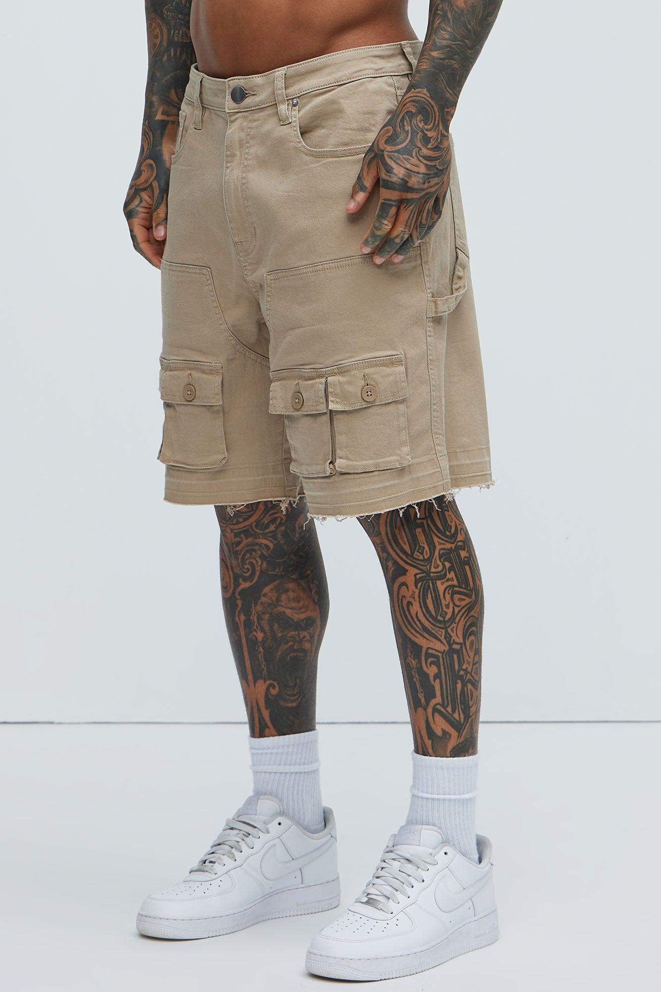 Marcus Cargo Relaxed Shorts - Tan Product Image