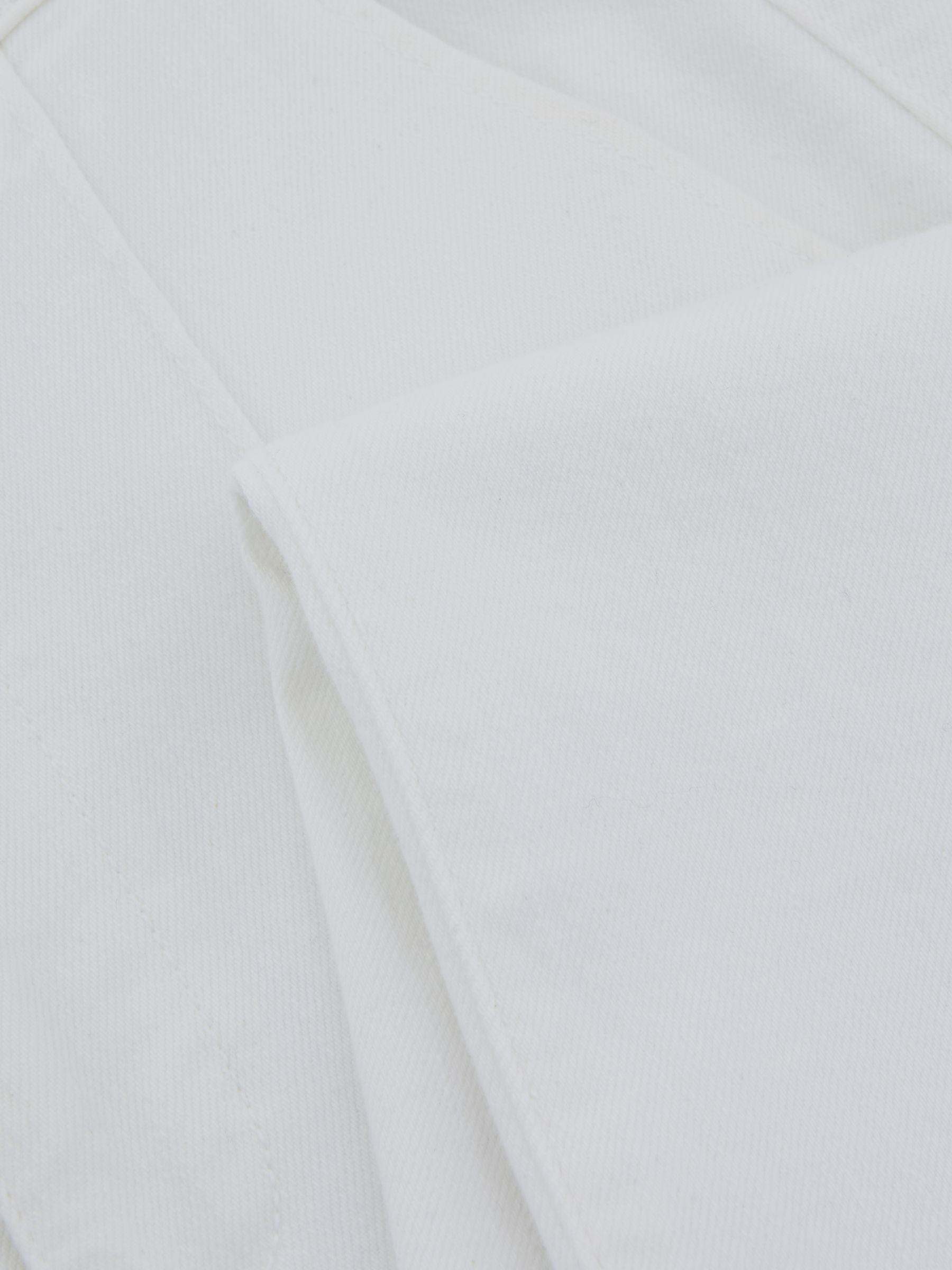 Paige High Rise Wide Leg Trousers in White Product Image