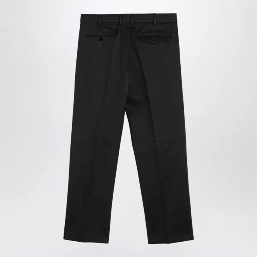 PT TORINO Michael Black Cotton Trousers In Gray Product Image