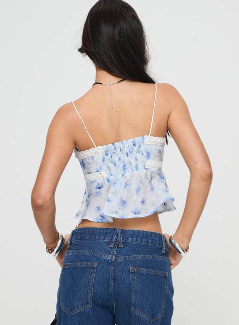 Karta Top White / Blue Product Image