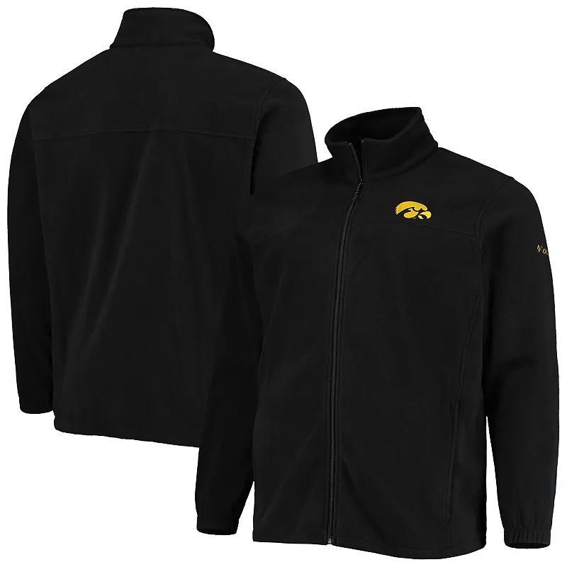 Mens Columbia Black Iowa Hawkeyes Big and Tall Flanker Iii Fleece Full-Zip Jacket Product Image