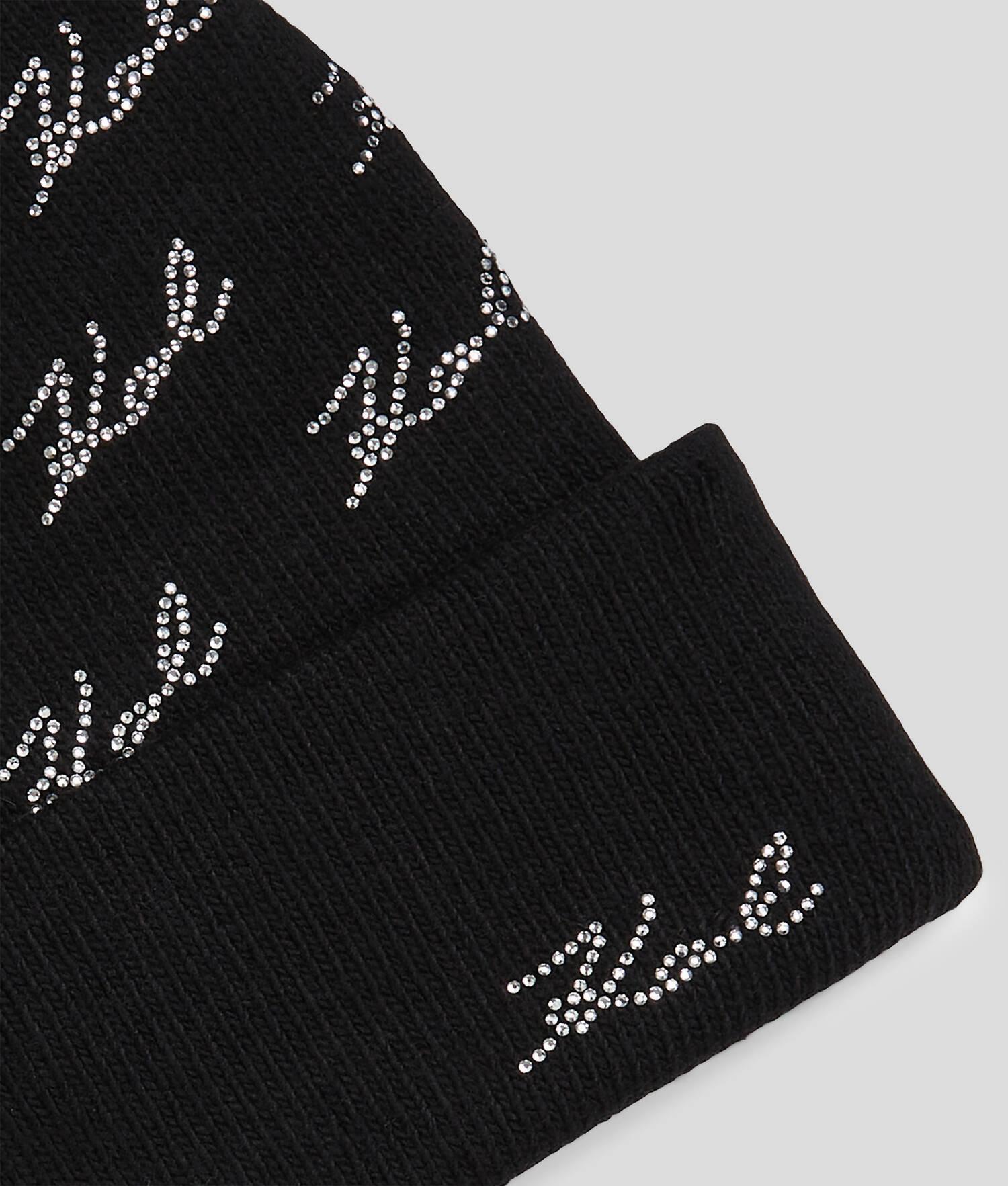 K/SIGNATURE RHINESTONE BEANIE Product Image