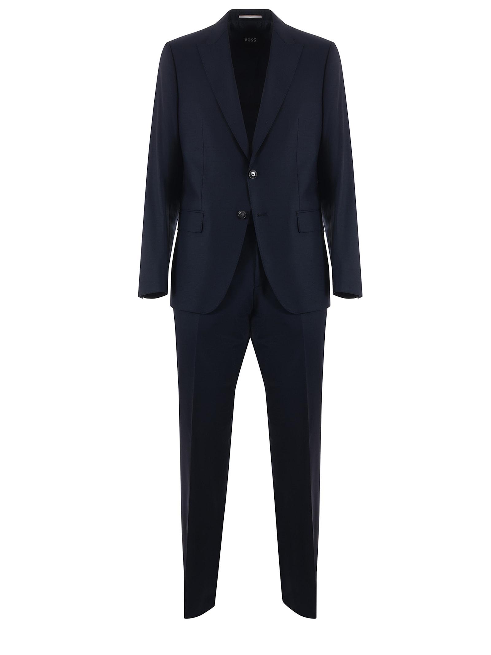 HUGO BOSS Boss Suit In Light Stretch Technical Fabric In Blue Product Image