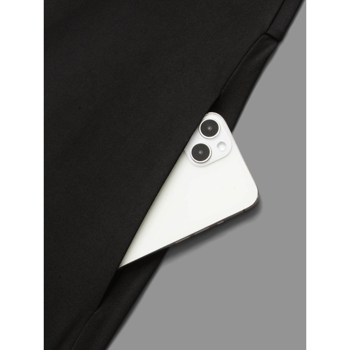 Plus Size Lace Heart Neckline Pocket Midi Dress Black Women Cocktail Texture Party Curvy Bloomchic 10/M Product Image