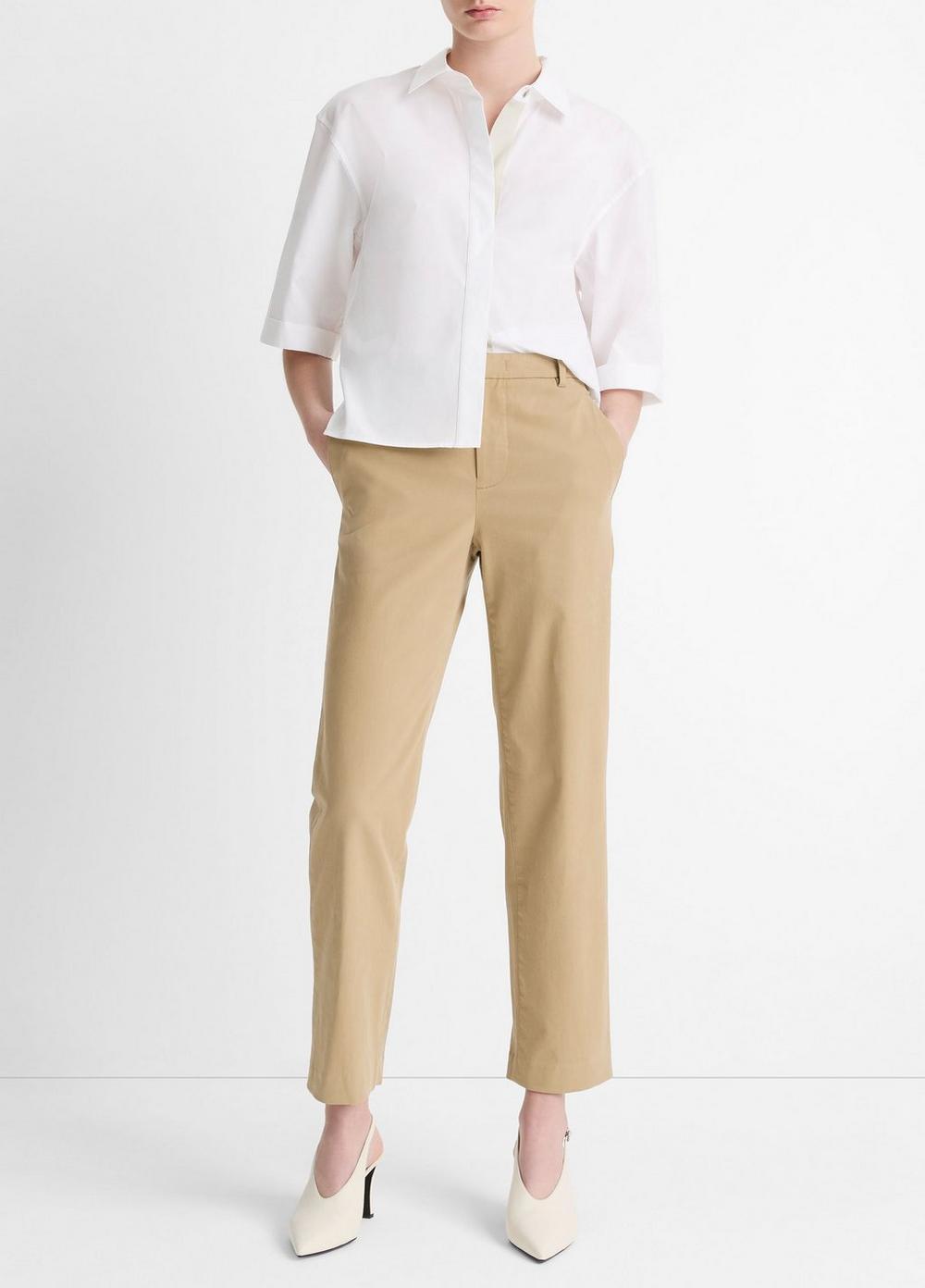 Mid-Rise Italian Stretch-Cotton Chino Pant Product Image