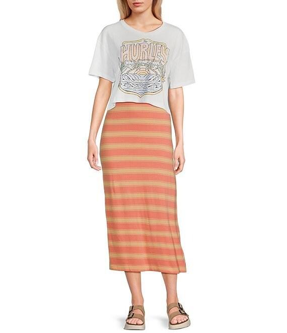 Hurley Big Breakers Short Sleeve Cropped Graphic T-Shirt Product Image