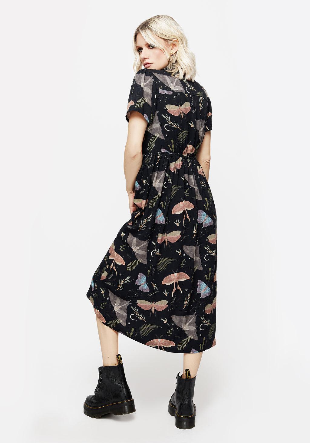 Nightmoth Midi Shirt Dress Product Image