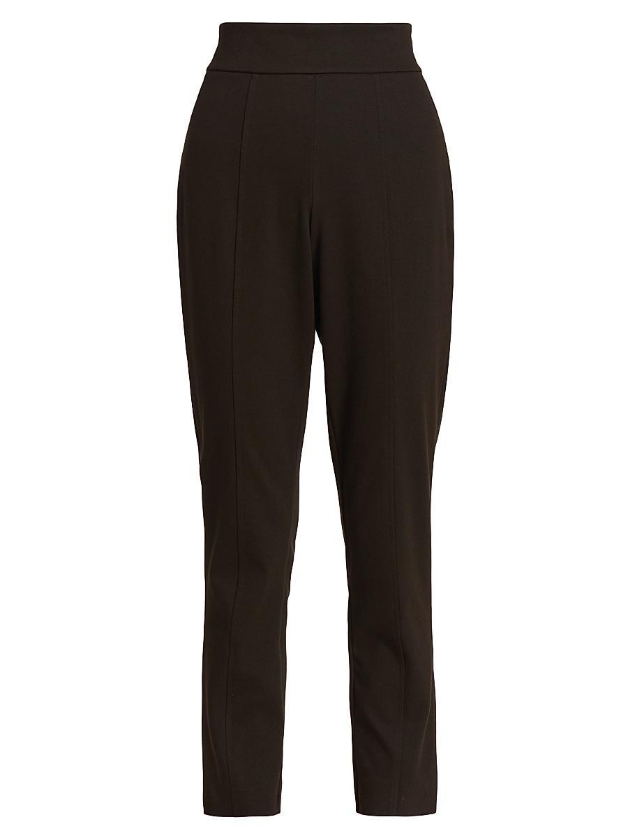 Womens COLLECTION Knit Straight-Leg Cropped Pants Product Image