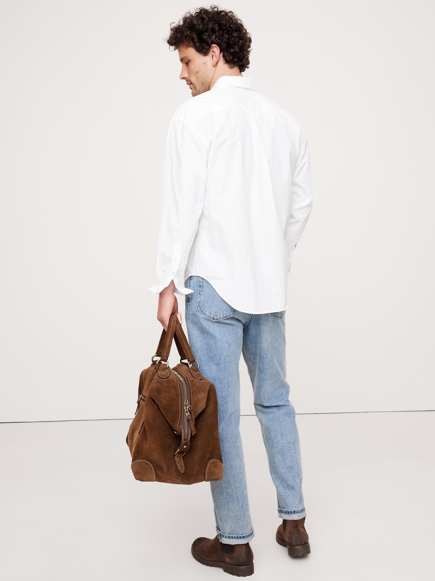 Relaxed-Fit Washed Cotton Poplin Shirt Product Image
