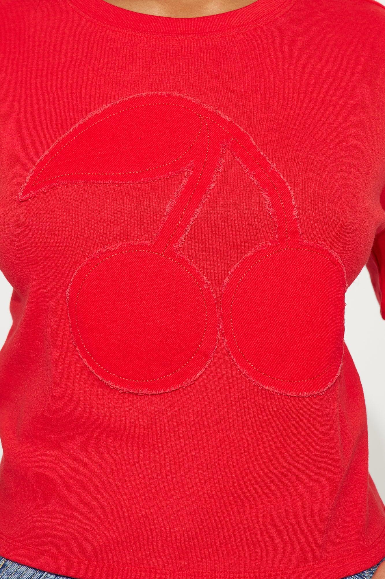 Cherry Moment Oversized Tee - Red Product Image