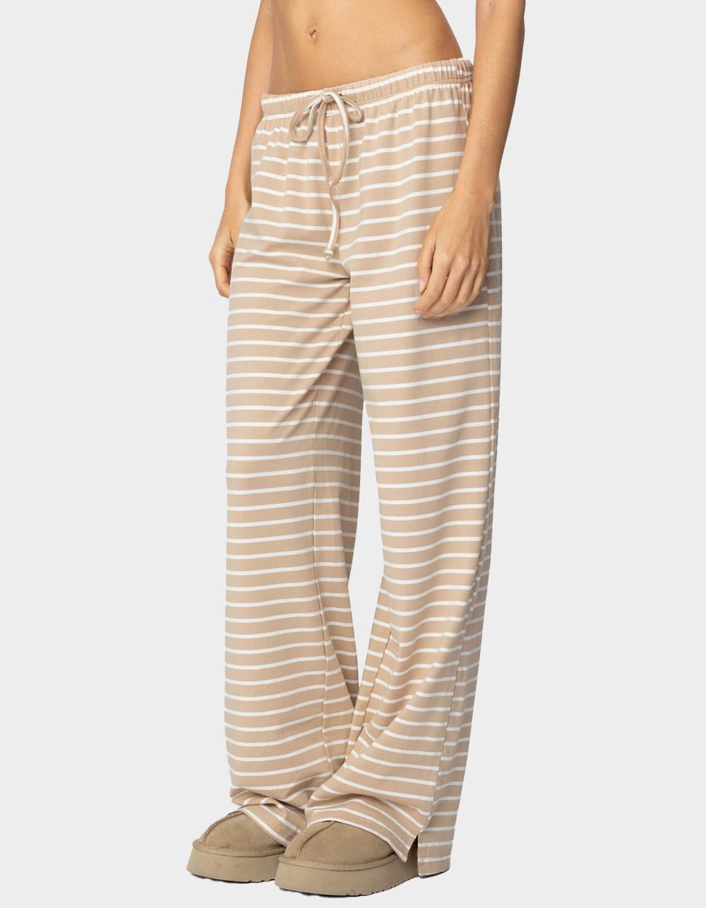 EDIKTED Jona Stripey Slit Pants Product Image