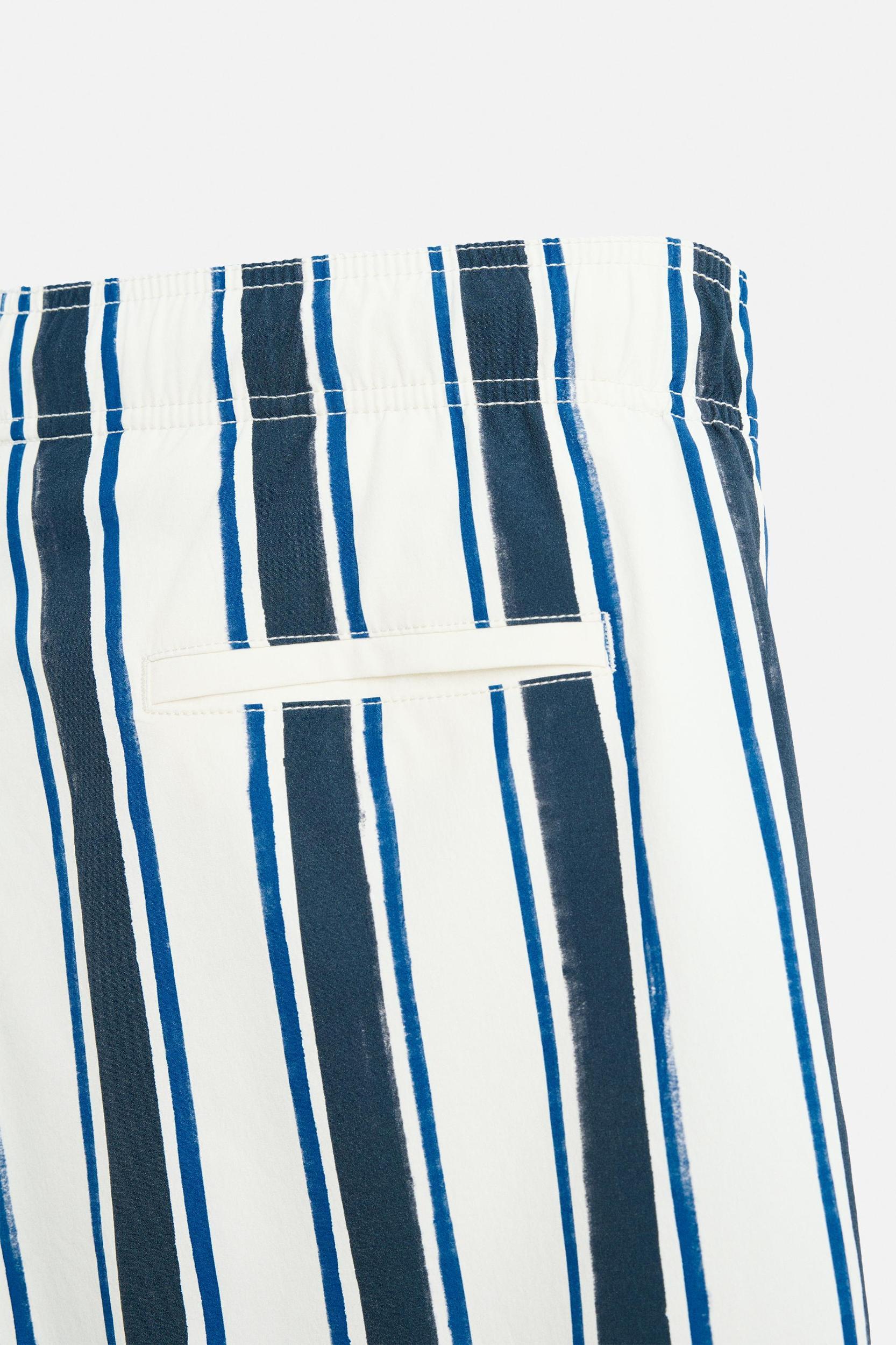 STRIPED MID-LENGTH SWIMSUIT Product Image