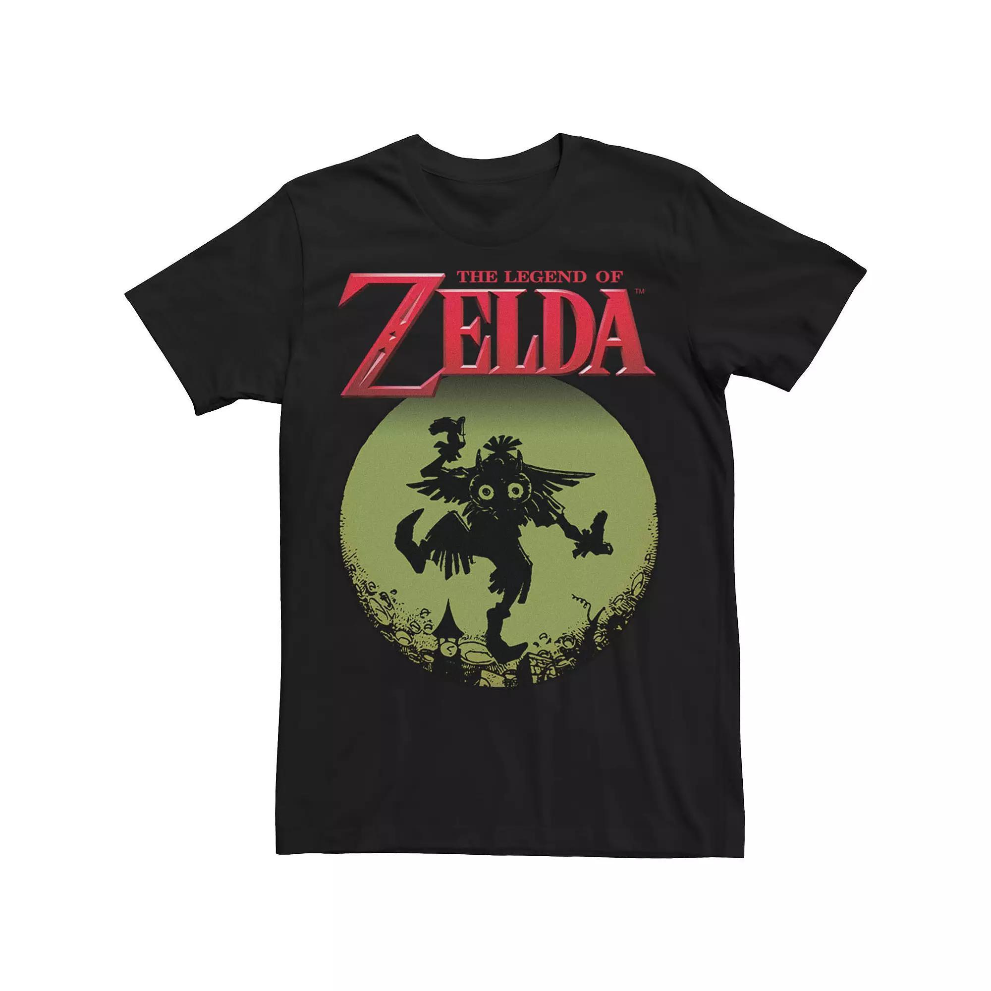 Big & Tall Nintendo Majora Moon Logo Silhoutte Tee, Men's, Size: 4XL, Black Product Image