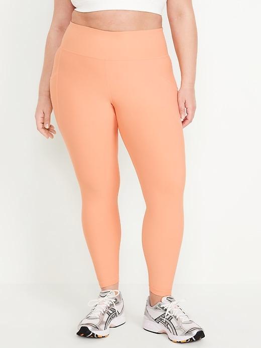 High-Waisted PowerSoft Rib Leggings Product Image