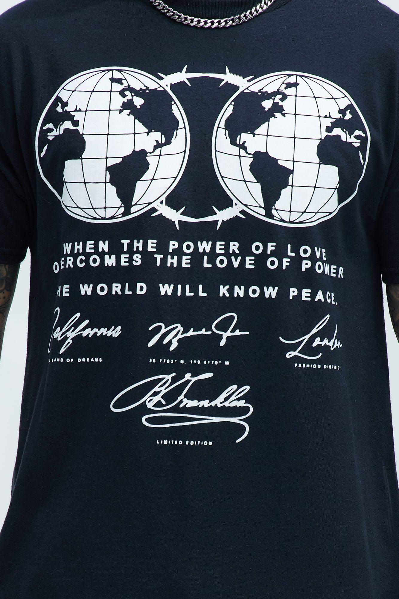 Spread Love Worldwide Short Sleeve Tee - Black Product Image