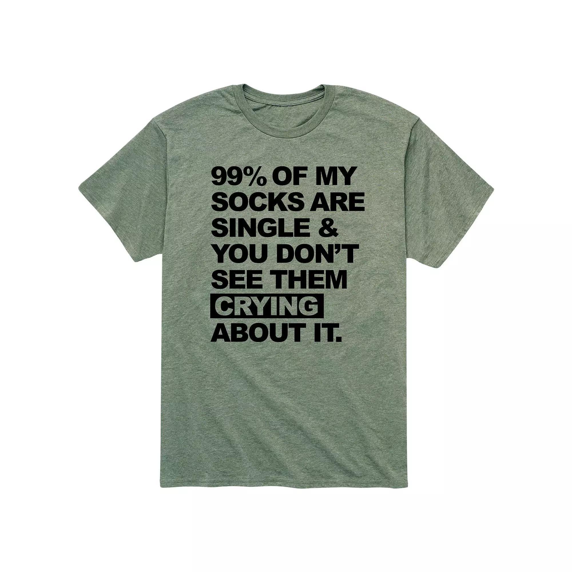 Men's Socks Are Single Tee,  Product Image