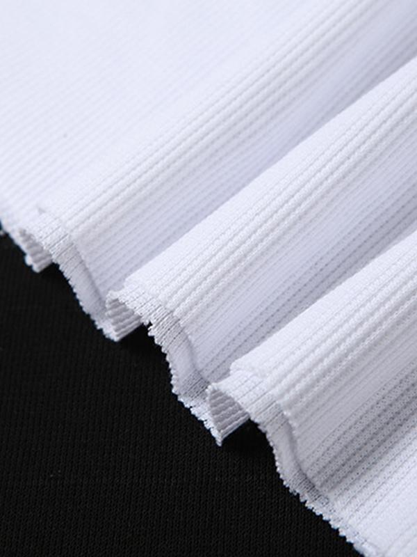 Heart Rhinestone U Neck Crop Tank Top Product Image