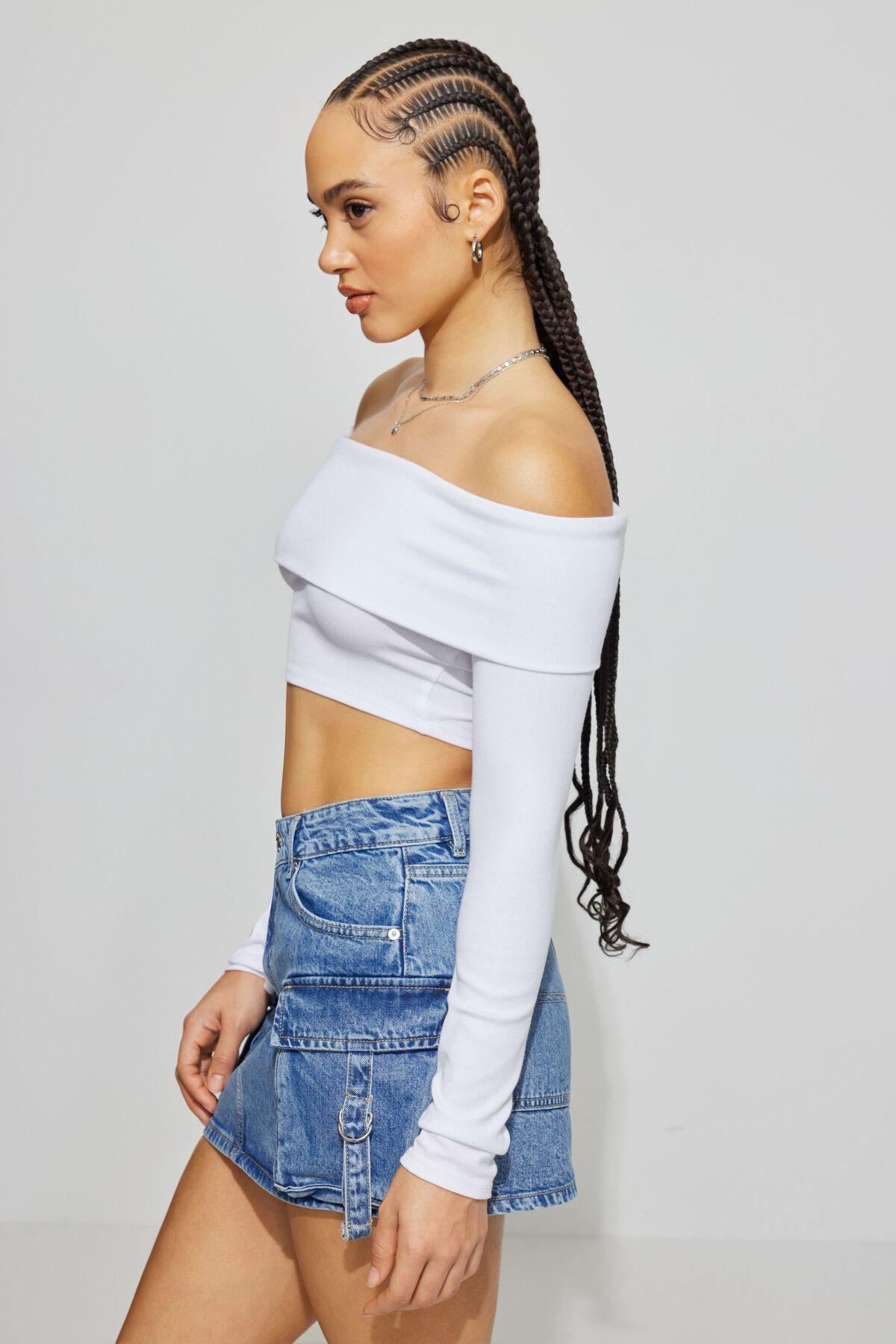 Kayla Foldover Off Shoulder Top Product Image