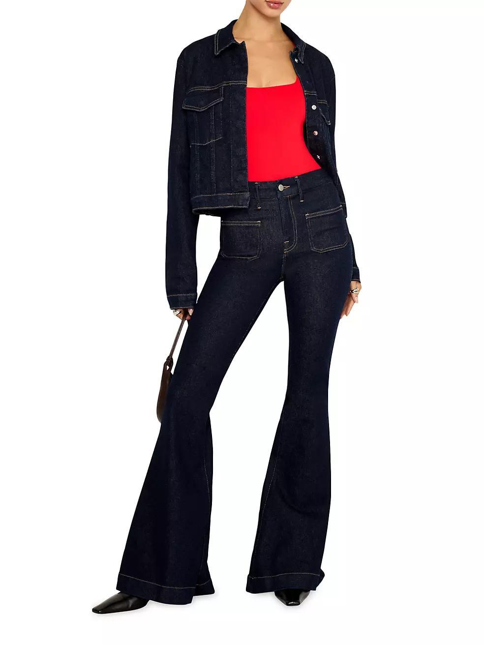 Good Waist High-Rise Stretch Super Flare Jeans Product Image