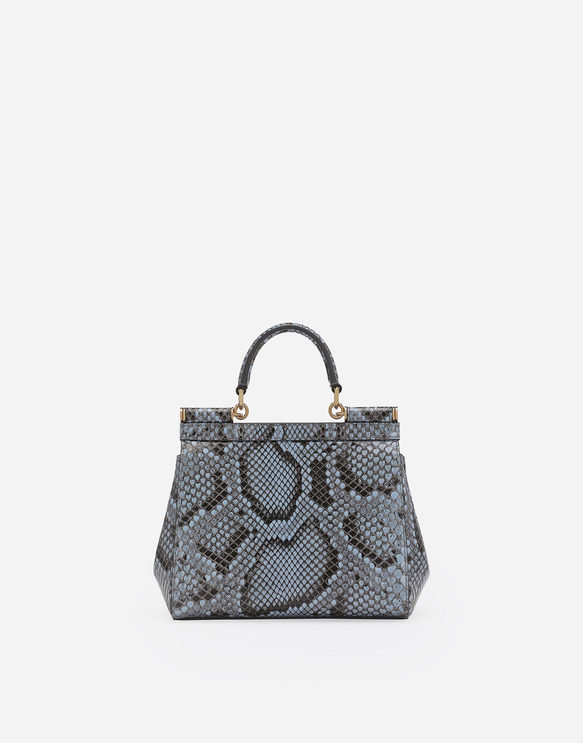 DOLCE & GABBANA Medium Sicily Handbag In Light Blue Product Image