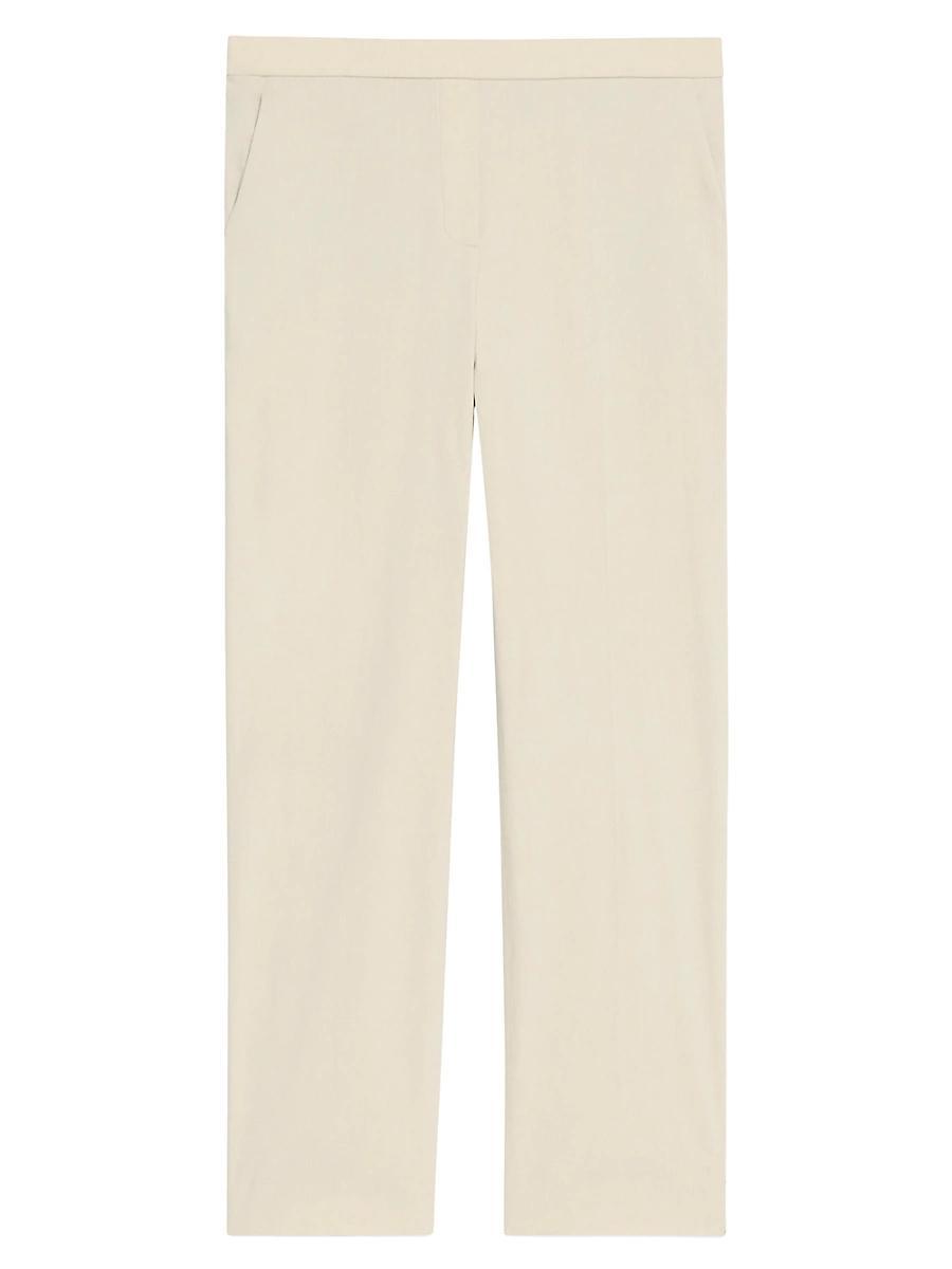 Treeca Good Linen Cropped Pull-On Ankle Pants Product Image