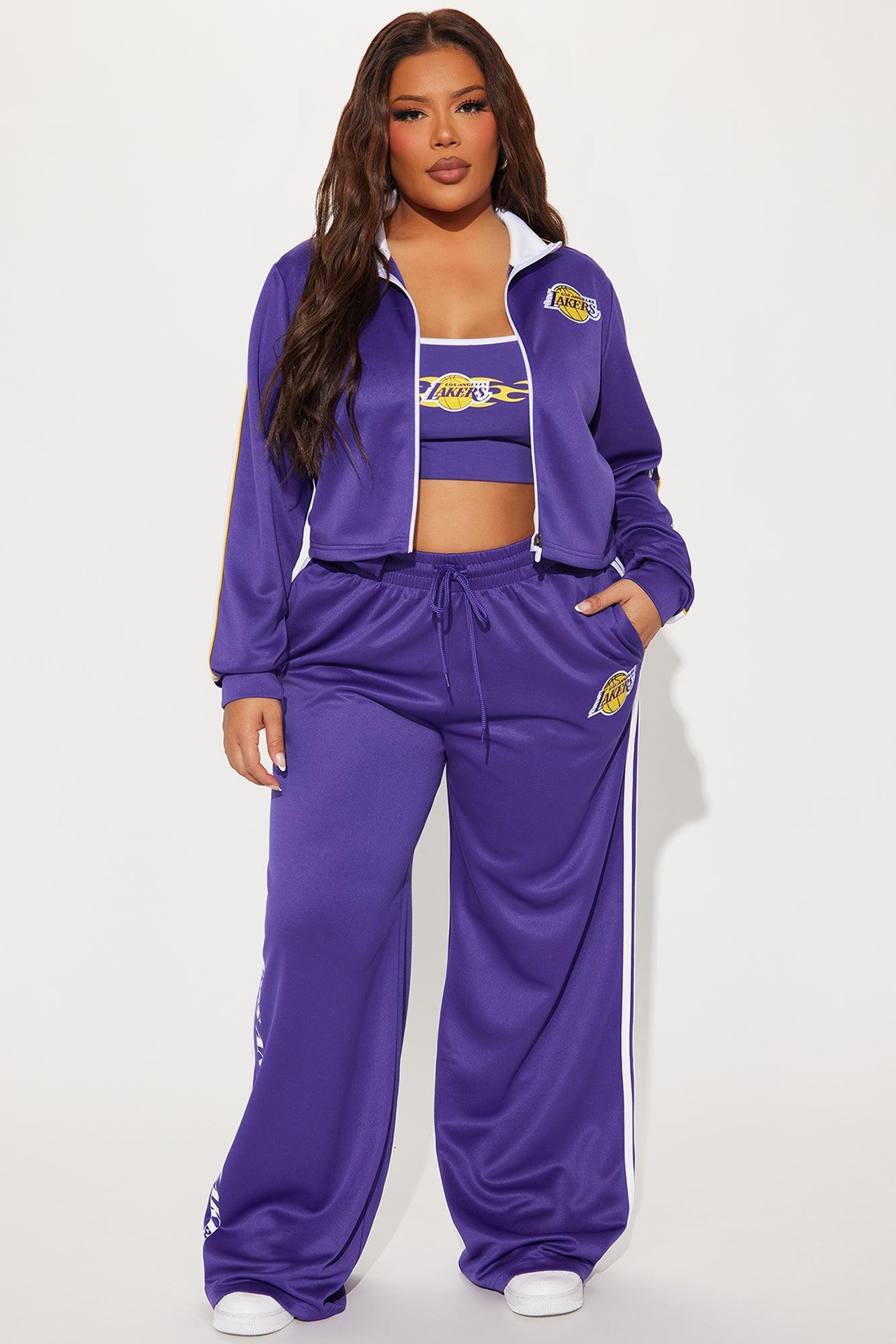 Lakers Halftime Zip Up Jacket - Purple Product Image