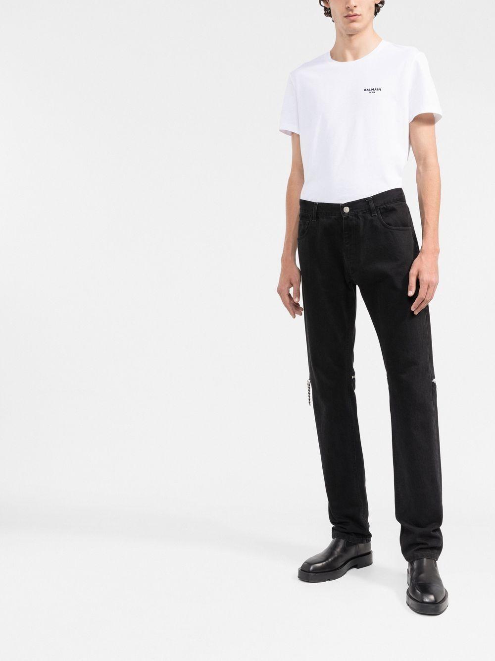 logo-embroidered cotton T-shirt Product Image