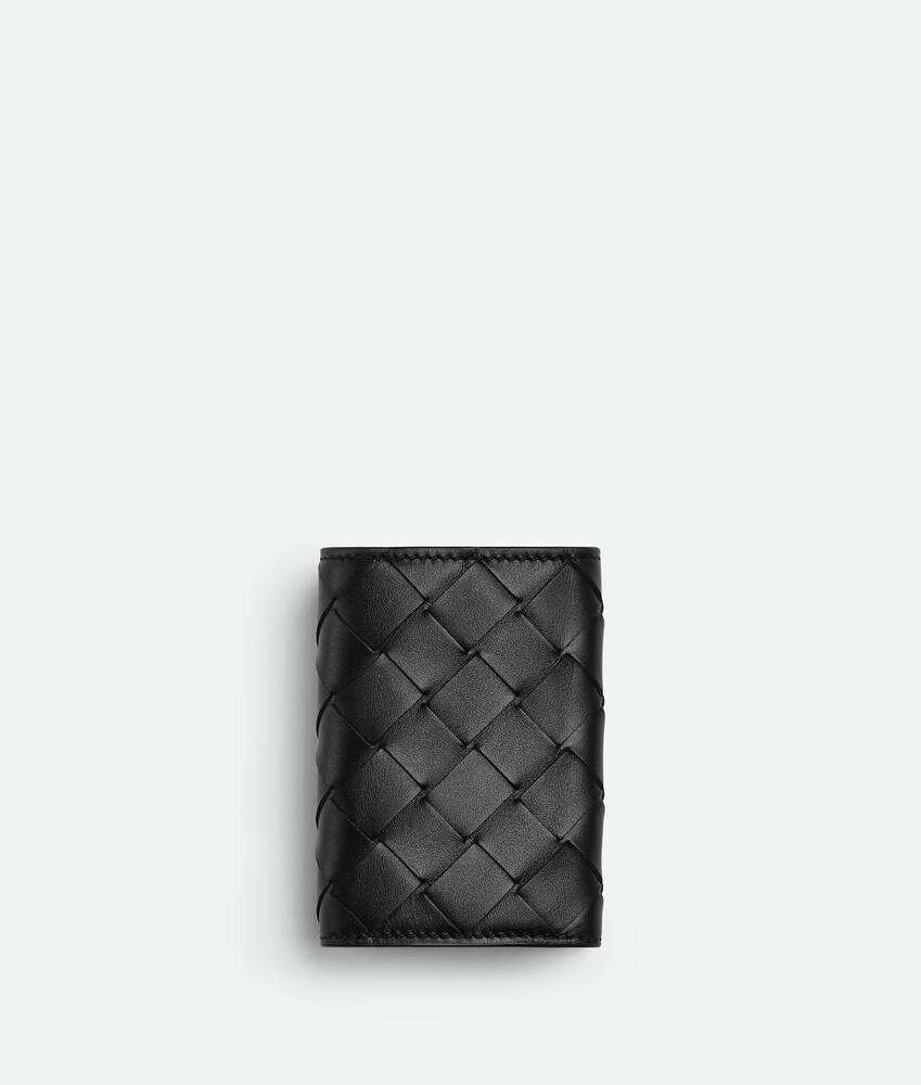 Men's Intrecciato Tiny Tri-Fold Wallet in Black grass Product Image