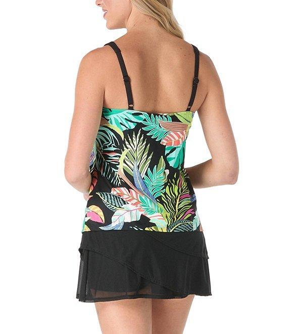 Coco Reef Classic Solids Mesh Layered Swim Skort Product Image