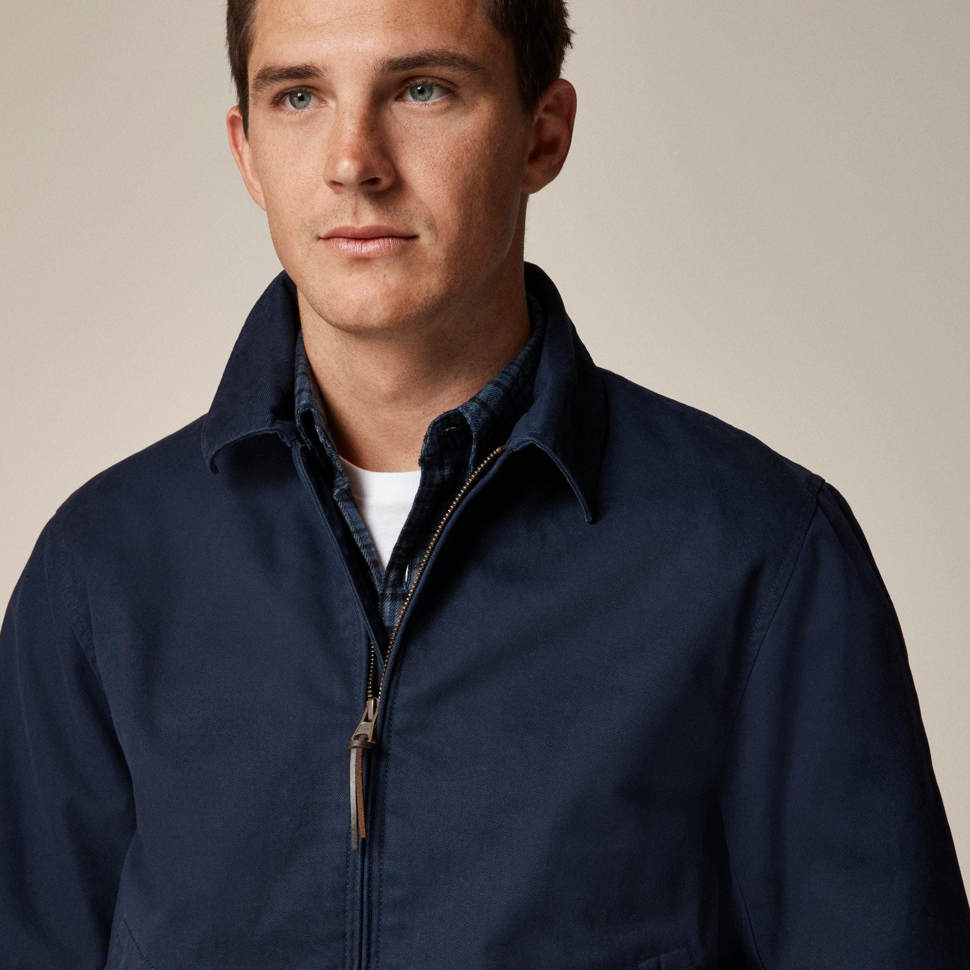 Harrington jacket in cotton twill Product Image