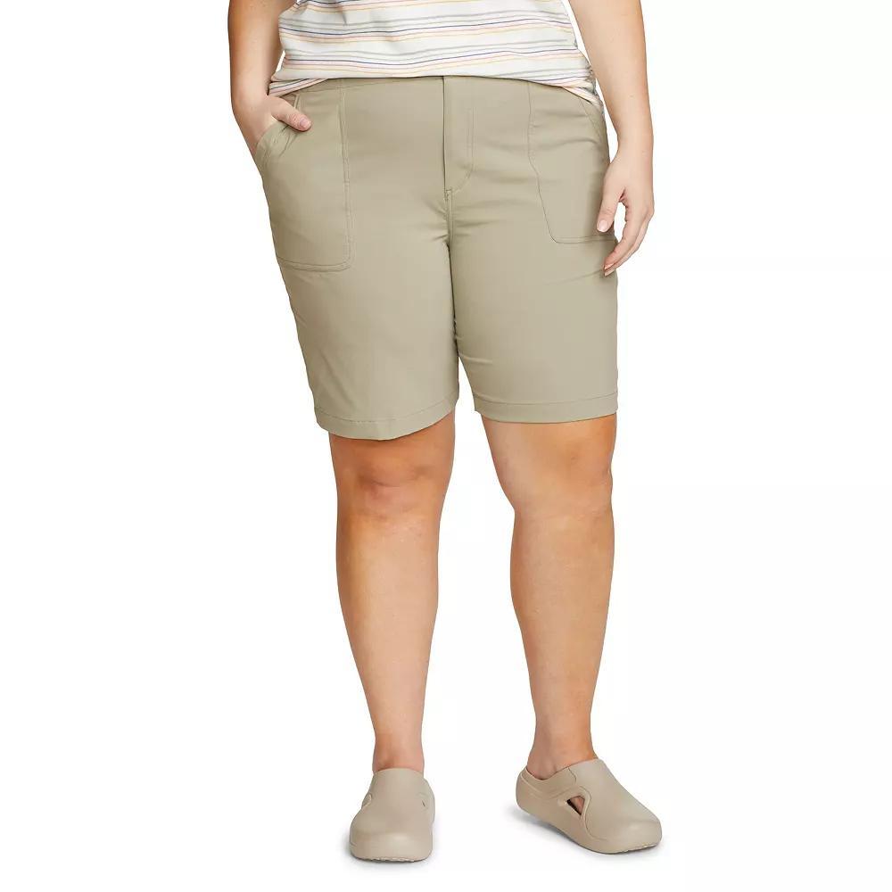 Plus Size Eddie Bauer Horizon Bermuda Shorts, Women's, Size: 24 W, Grey Product Image