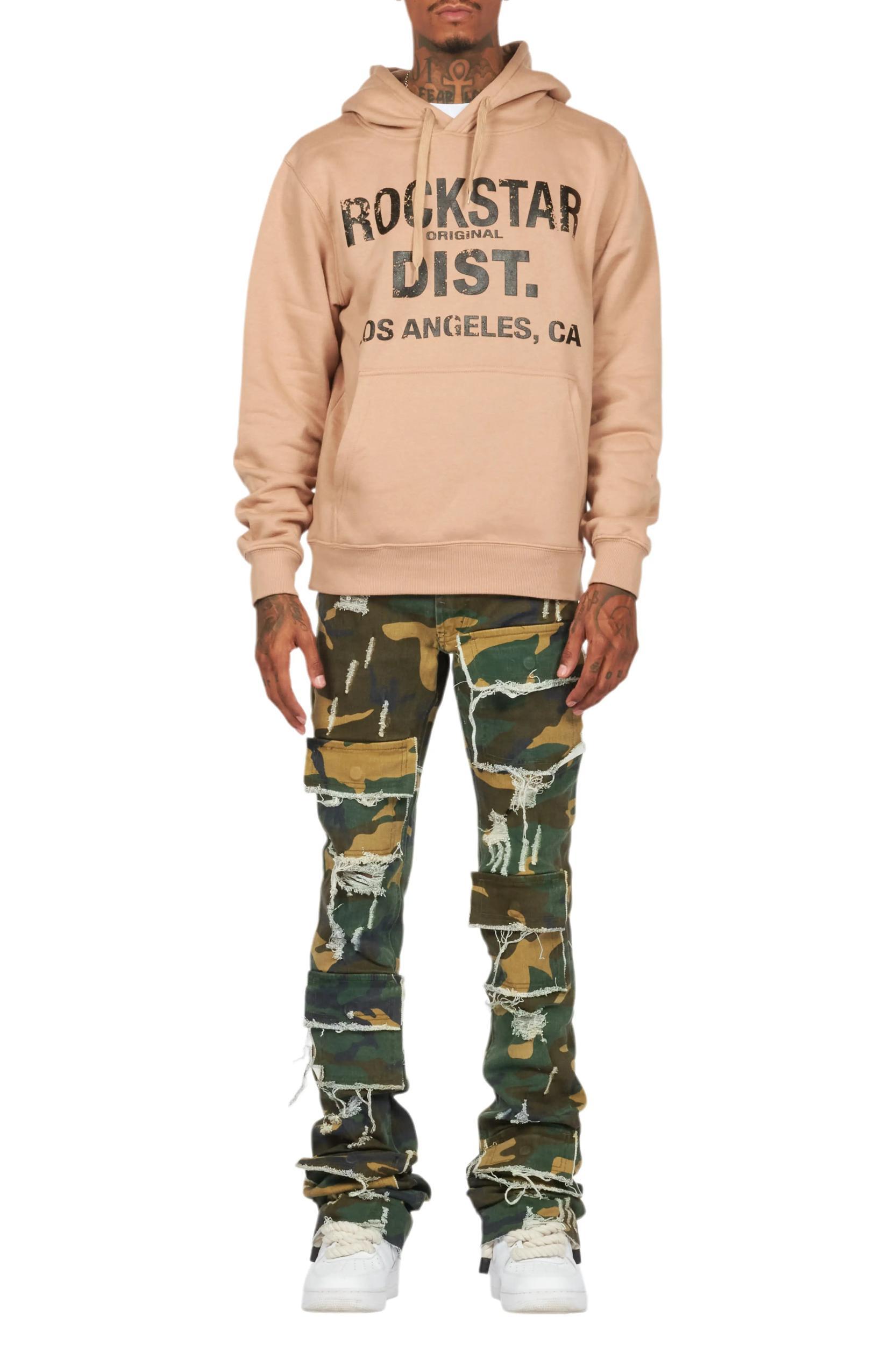 Lake Khaki Hoodie & Petrus Stacked Flare Jean Bundle Male Product Image