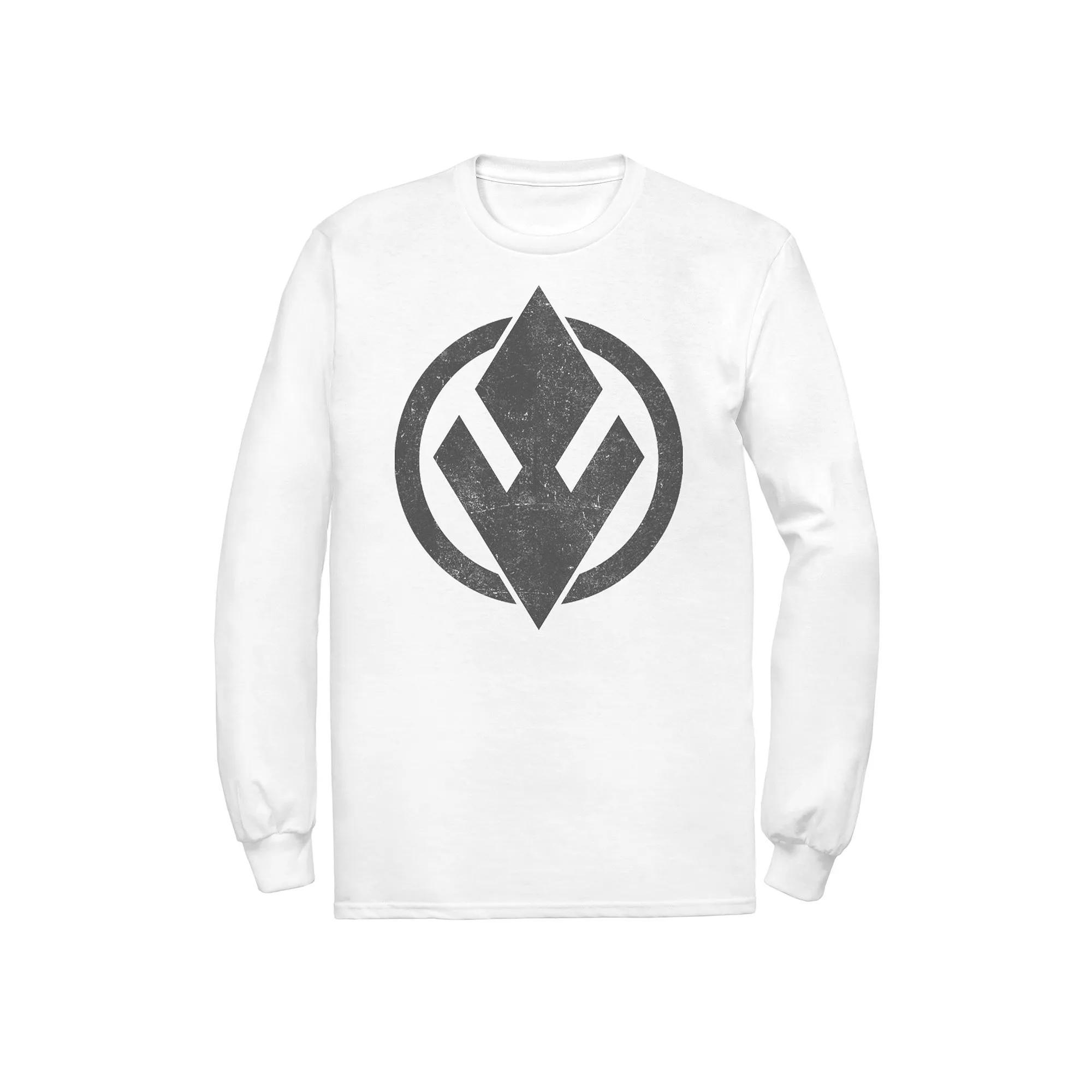 Men's Star Wars The Rise of Skywalker Sith Trooper Logo Long Sleeve Graphic Tee, Size: Medium, White Product Image