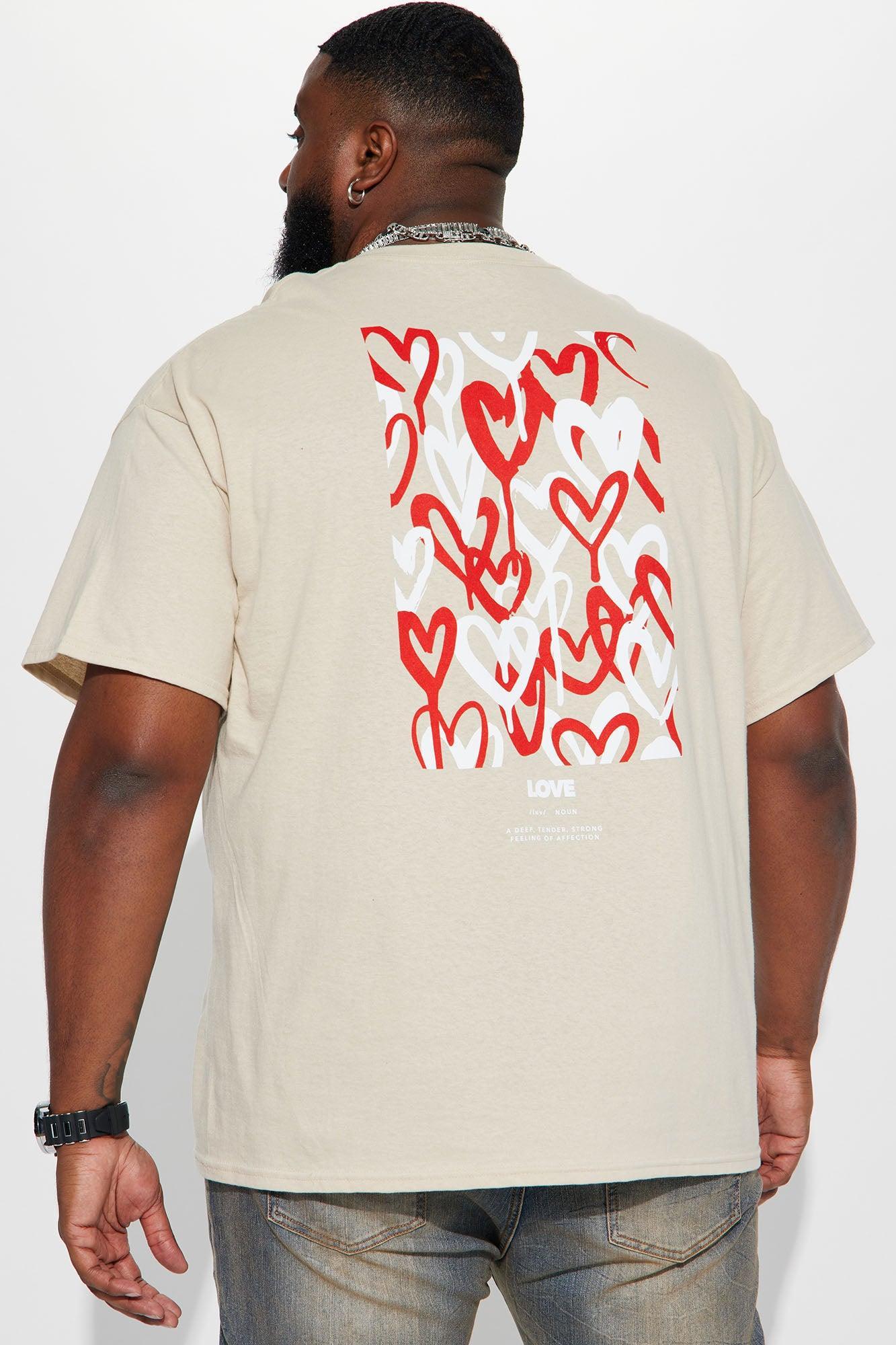 Love Drip Short Sleeve Tee - Taupe Product Image
