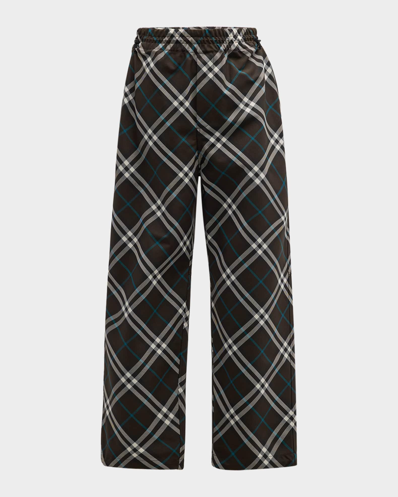 Men's IP Check Elastic-Waist Pants Product Image