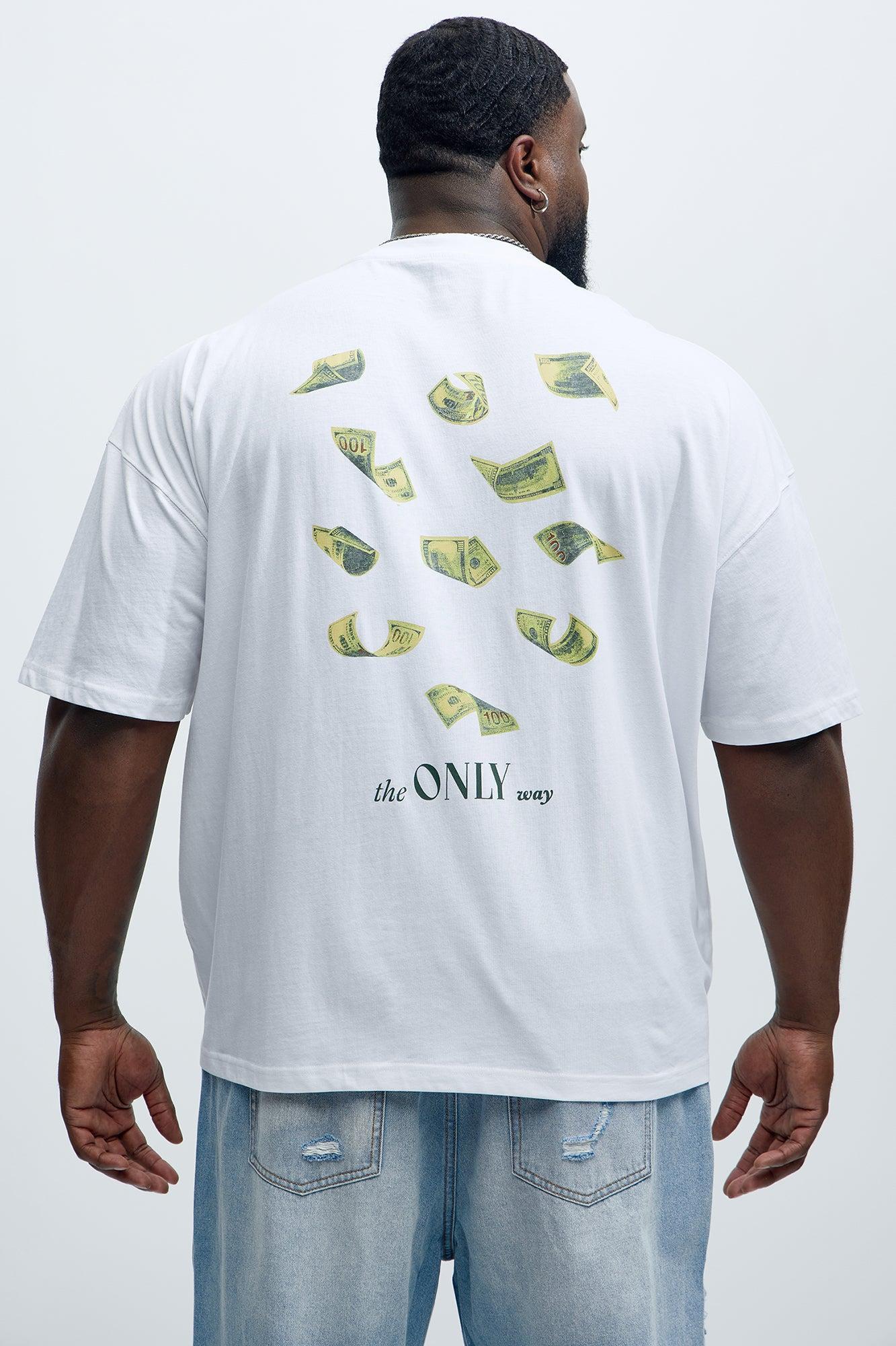 Motive Oversized Short Sleeve Tee - White Product Image