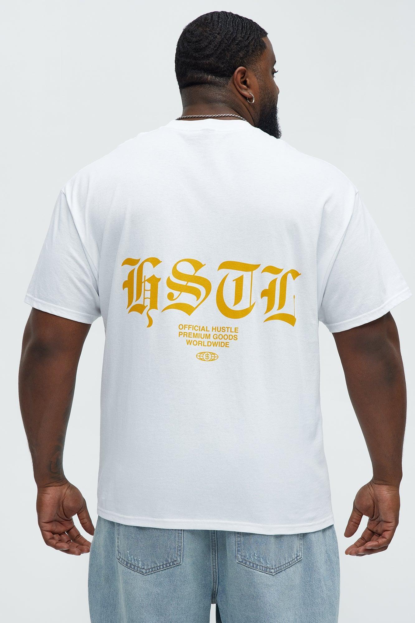 HSTL Gold Short Sleeve Crew Neck T shirt - White Product Image