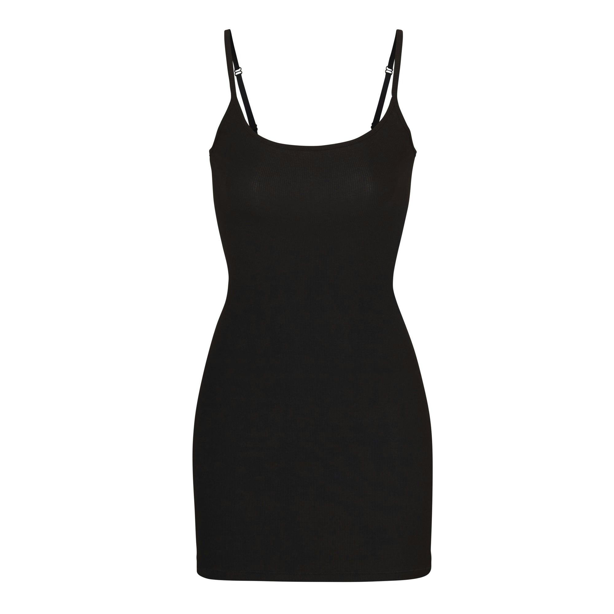 SOFT LOUNGE SLIP DRESS | ONYX Product Image